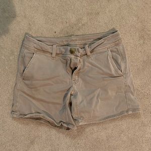 American Eagle Khaki Jean Shorts